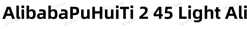 AlibabaPuHuiTi 2 45 Light AlibabaPu字体转换